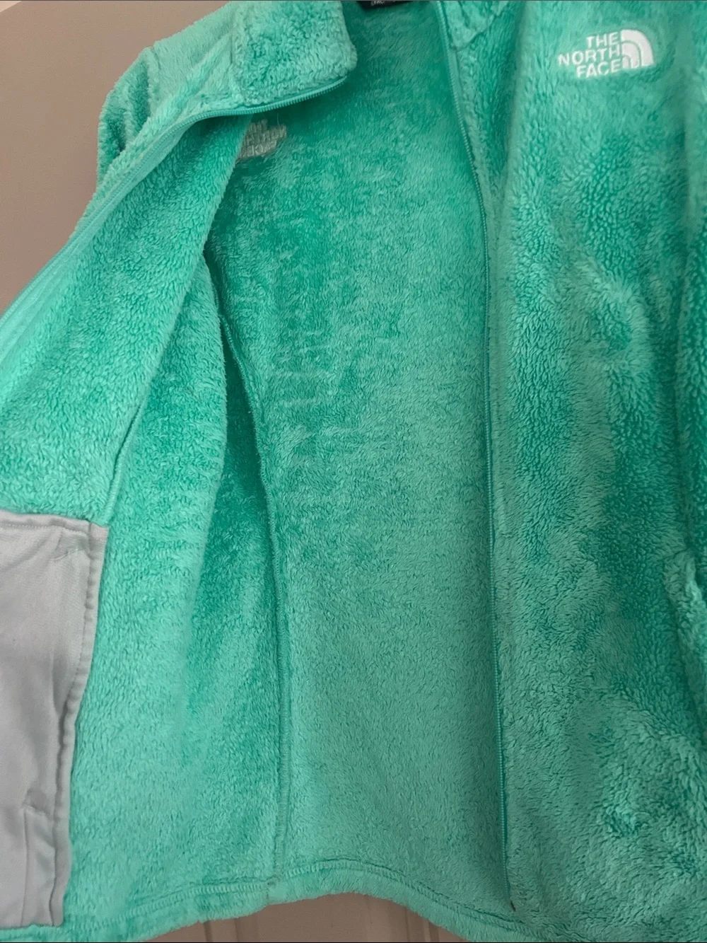 The North Face Girls' Fuzzy Full‑Zip Jacket